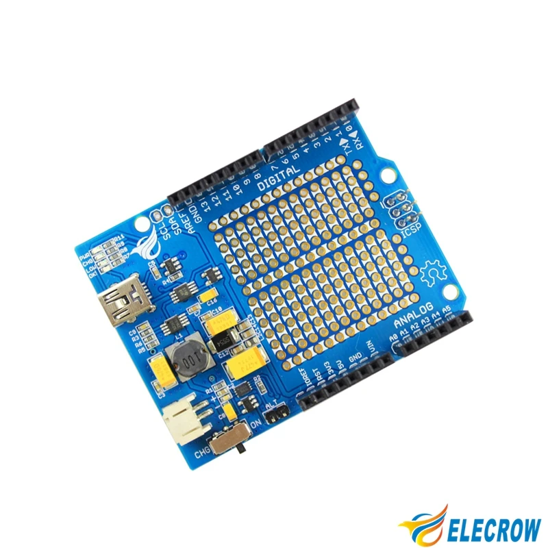 Elecrow LiPower щит для портативного устройства Arduino 2 в 1 макетная плата 3 7 модуль литий