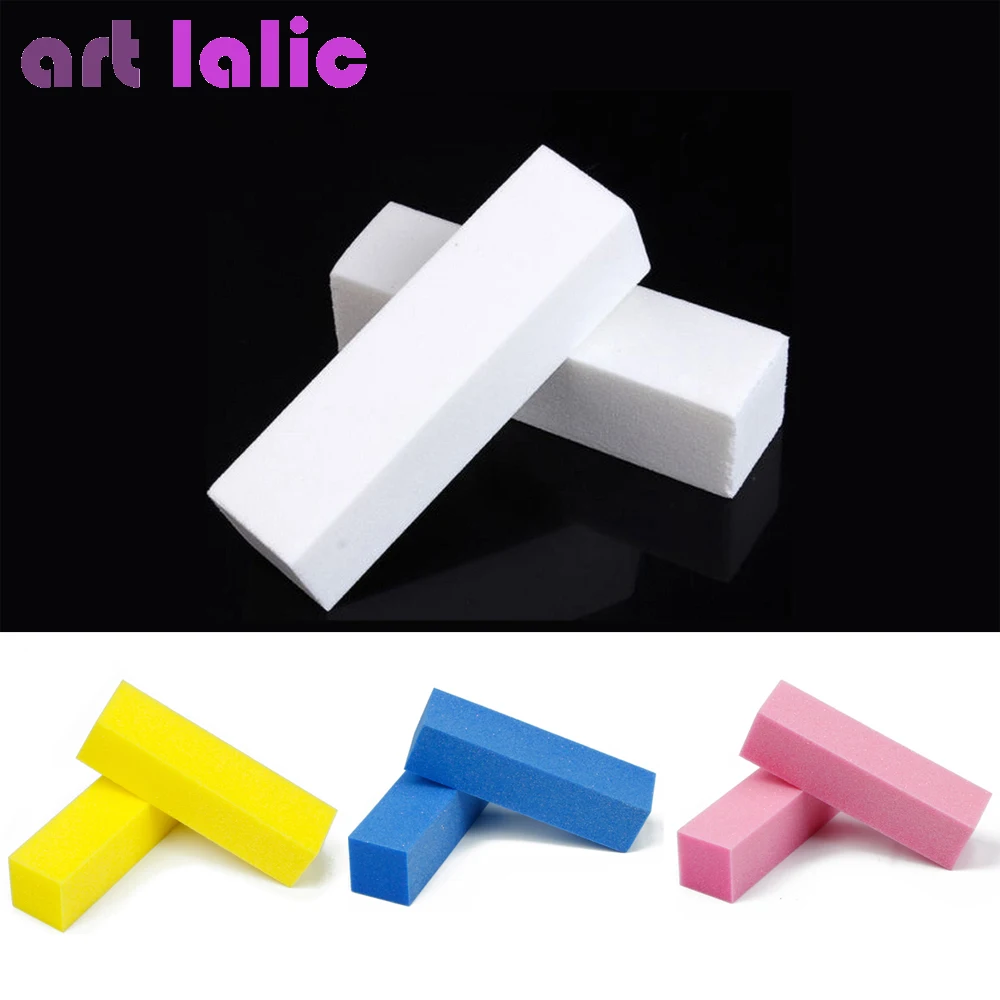10 шт. белые розовые синие буферные блоки акриловые Типсы для ухода за ногтями