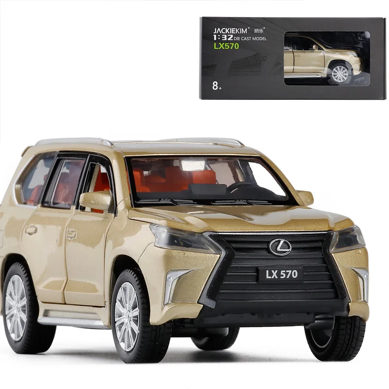 Модель автомобиля из металлического сплава Jack 1:32 Lexus LX570 SUV игрушечный