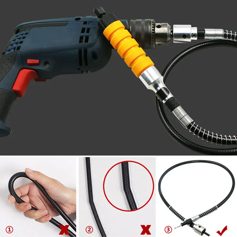 Novel Wood Chisel Carving Tool Tube Chuck Attachment for Electric Drill Flexible Shaft Shipping | Инструменты