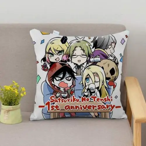 OHCOMICS 40*40CM Anime Angels of Death Zack Ray Cushion Dakimakura Pillow Case Slip Tick Cover Home Decor Costume Gifts |