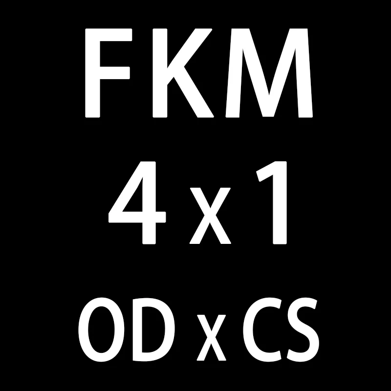 10 шт./лот фторсодержащий каучук кольца черный FKM уплотнительное кольцо 1 мм Толщина OD4/5/6/7/8/9/10 мм резиновое уплотнительное кольцо шайба - Цвет: OD4mm