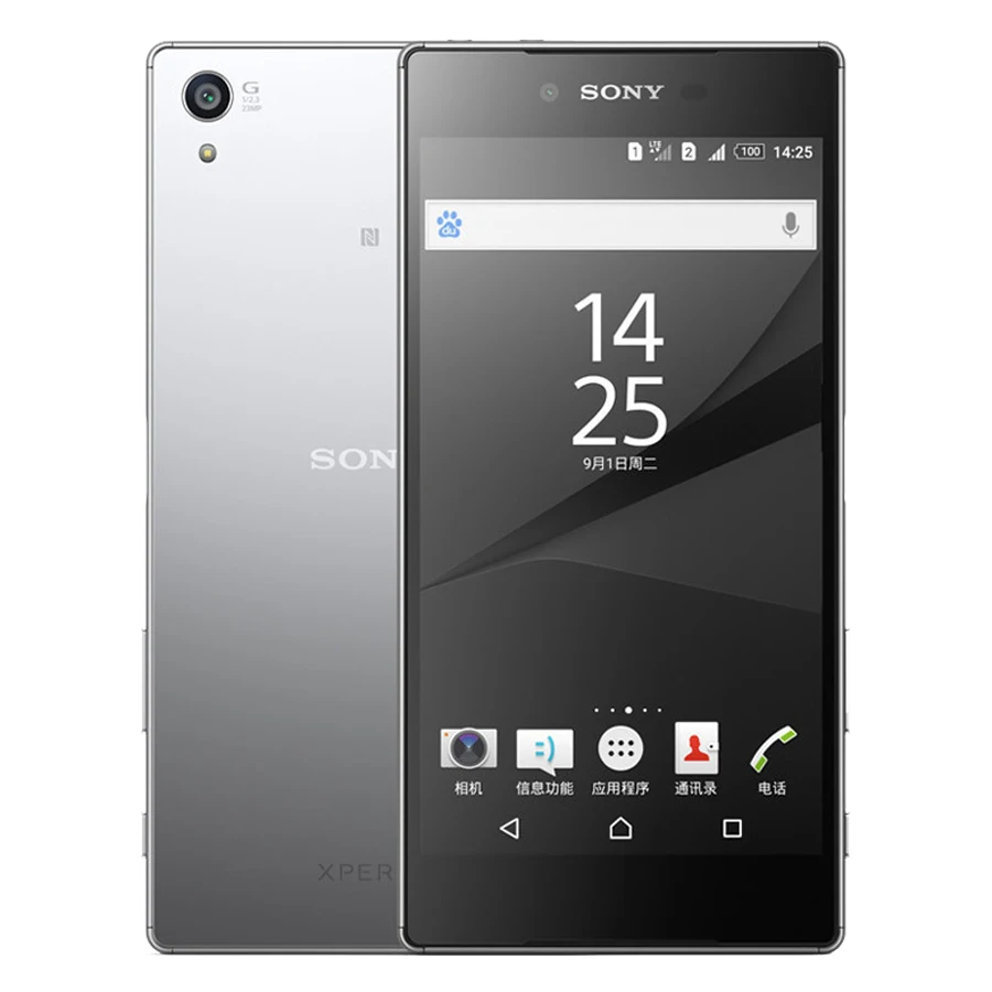 sony Xperia Z5 Премиум E6853 одной сим разблокированный gsm 4G LTE Android Восьмиядерный Оперативная память 3 GB Встроенная память 32 GB 5," ips 23MP WI-FI gps - Цвет: Silver