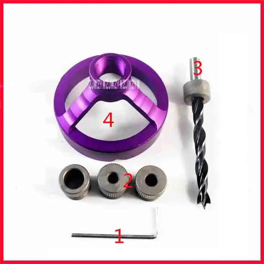 

Drill Guide Woodworking Hole Puncher Vertical Drilling Fixture Wood Working Locator With M18*1 Knurled Drill Sleeve 6/8/10mm