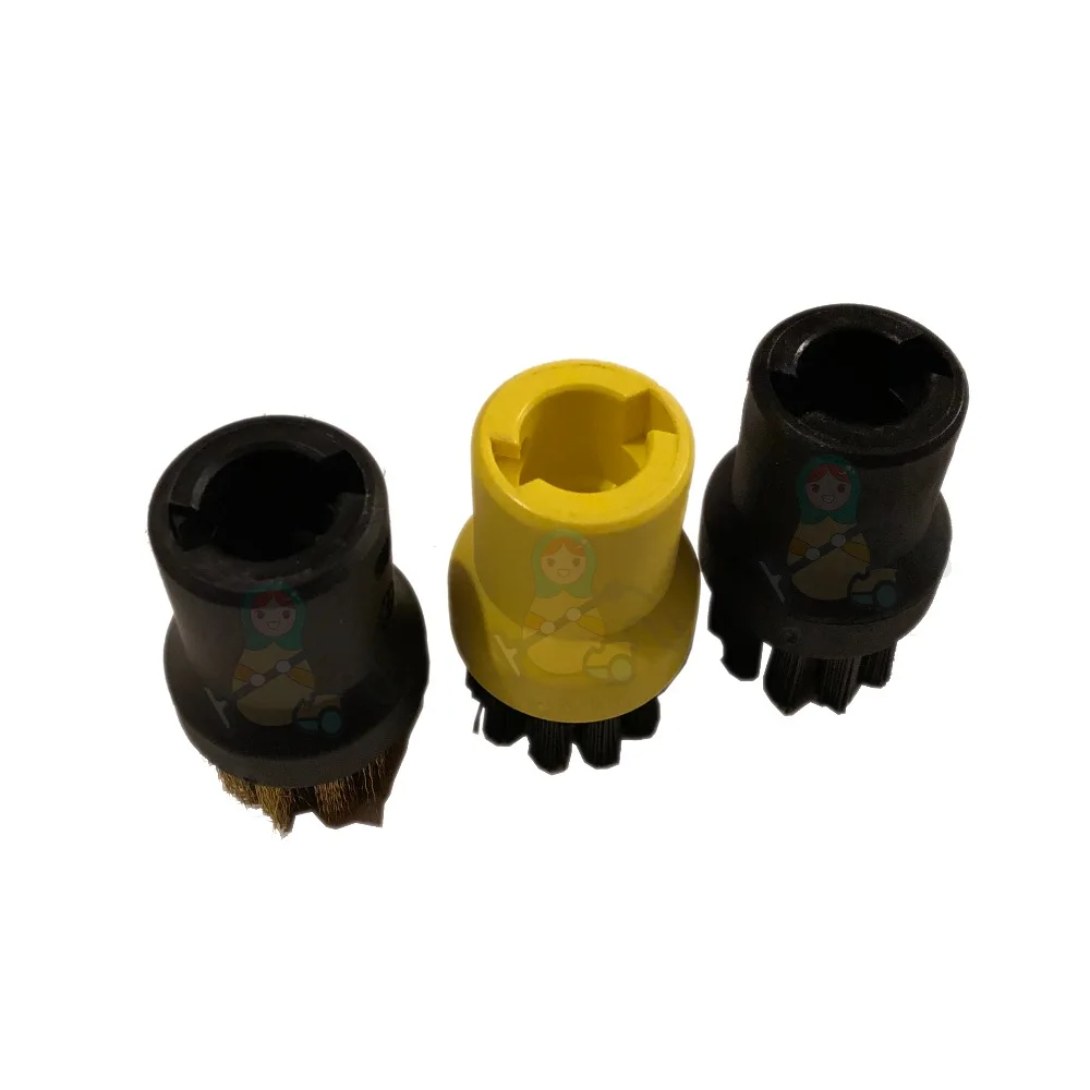 6-Pack чистая кукла нейлоновая и латунная Щетина Щетка Насадка для Karcher серии SC пароочиститель SC1020 SC1122 SC1402 SC1702