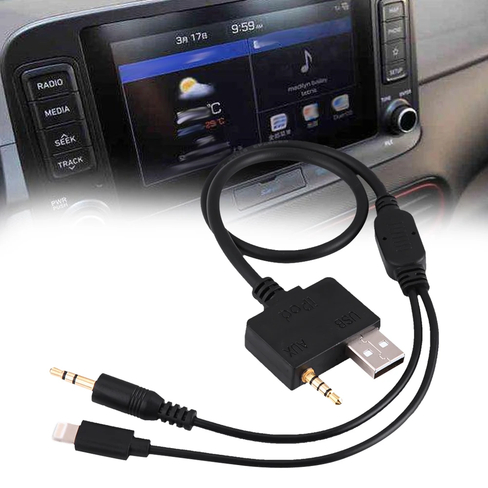 Вспомогательный аудиокабель SOONHUA AUX для Hyundai KIA IPOD IPAD IPHONE|Кабели VGA| |