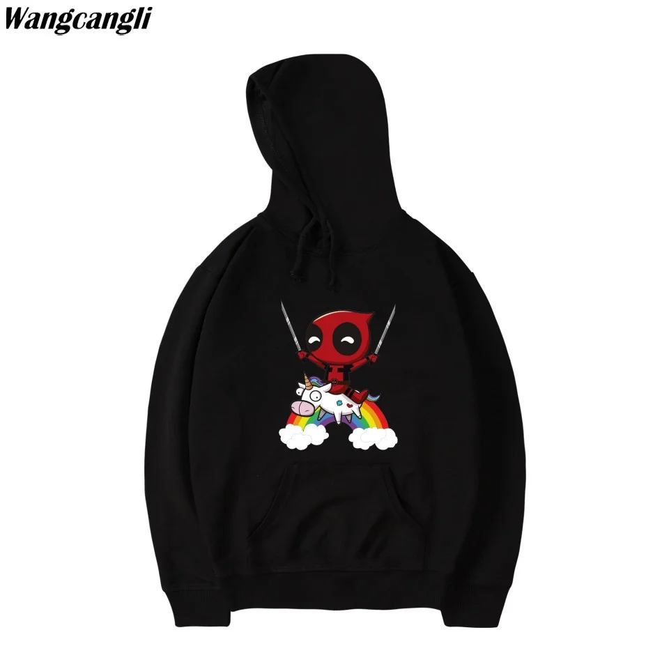 Толстовка с капюшоном и принтом единорога Осень зима|women sweatshirt|women sweatshirt brandwomen