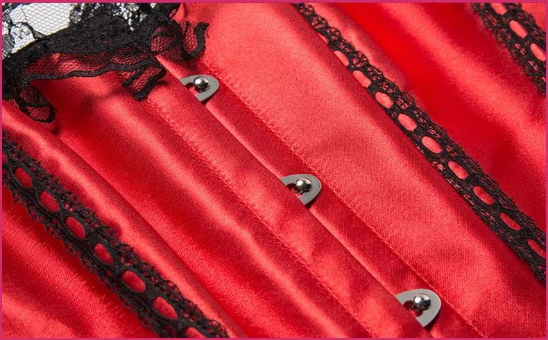 Платье-Корсеты с корсетом и кружевной юбкой-пачкой в стиле ретро красное/черное |