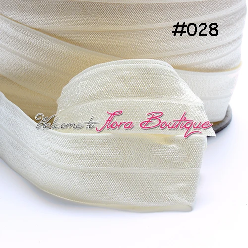 Wide fold over elastic ribbons #028 cream free shipping | Дом и сад