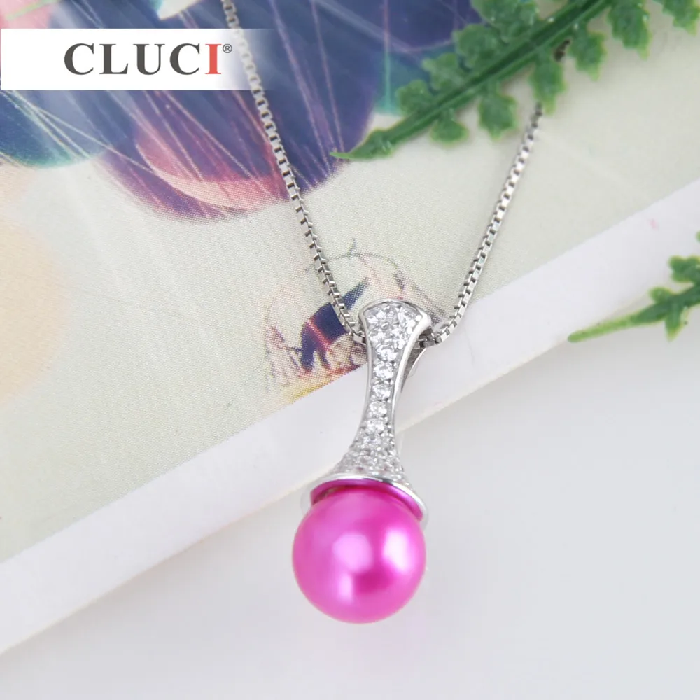 Кулон CLUCI из серебра 15 2 пробы с белым цирконием 925*7*7 мм|Подвески| |