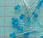 

Hot sale!free shipping!3MM, blue hair blue, bright, light tube, LED, light emitting diode