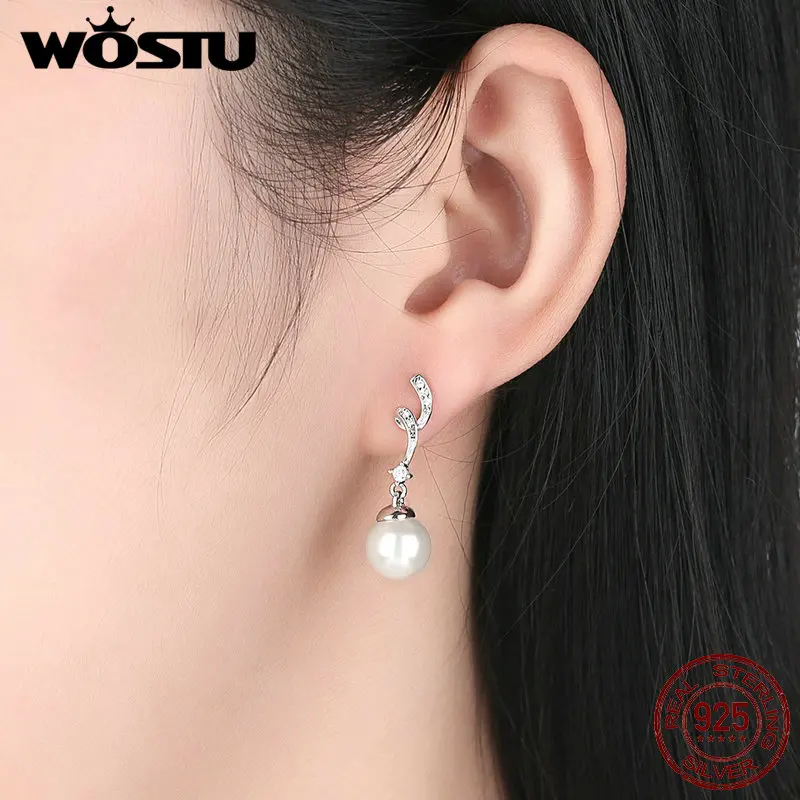 Женские серьги подвески из серебра 100% пробы с жемчугом|earrings for|dropping earrings for womendrop |