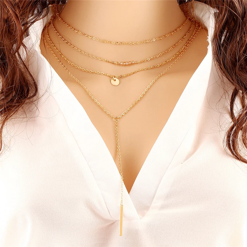 1 шт. Женская цепочка с подвеской бусиной|fashion jewelry|jewelry fashionpendant chain |