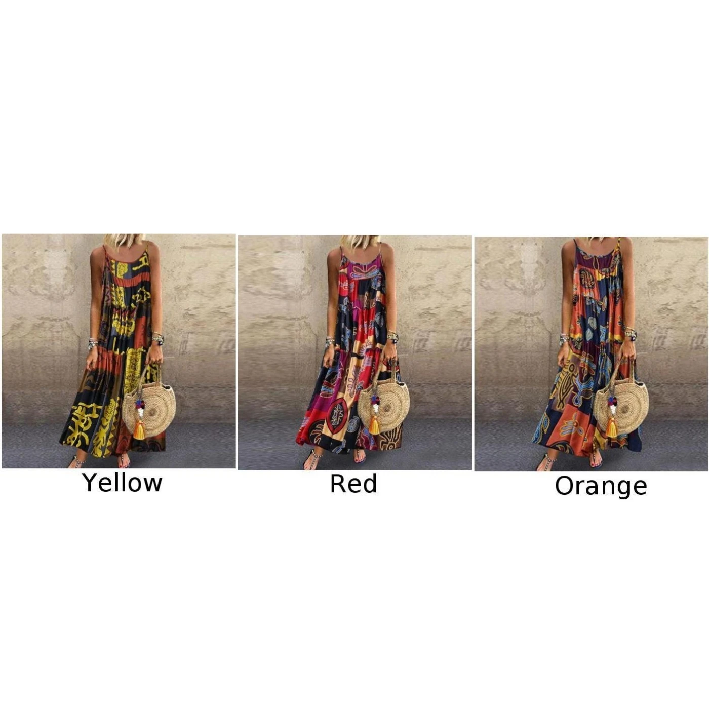 Женское платье Пляжное летнее с вырезом лодочкой макси модное длинное