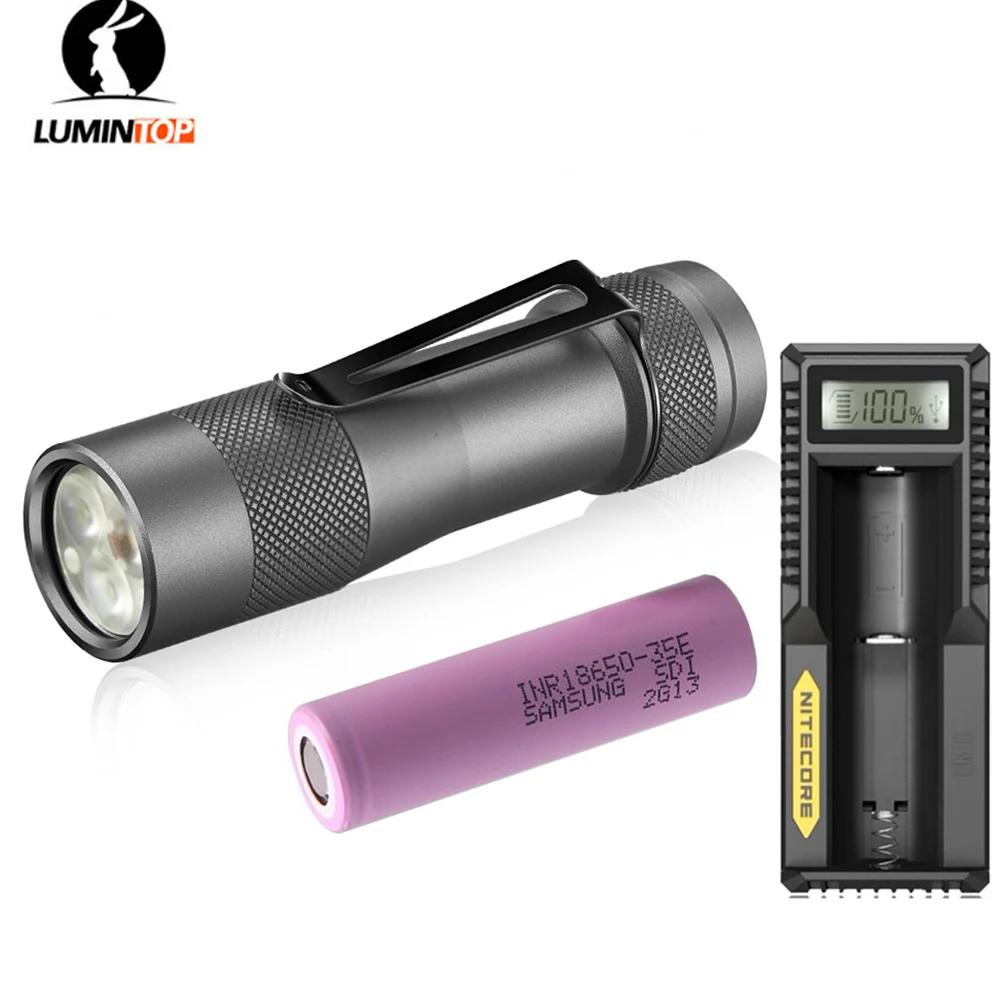 FW3A 18650 35E UM10 Мощный фонарь LUMINTOP FW3A EDC 3 светодиода Cree XP-L Hi/SST20, максимальная дальность луча 2800 люмен, задний переключатель 280 метров, фонарь для повседневного использования - Испускаемый цвет: FW3A 18650 35E UM10