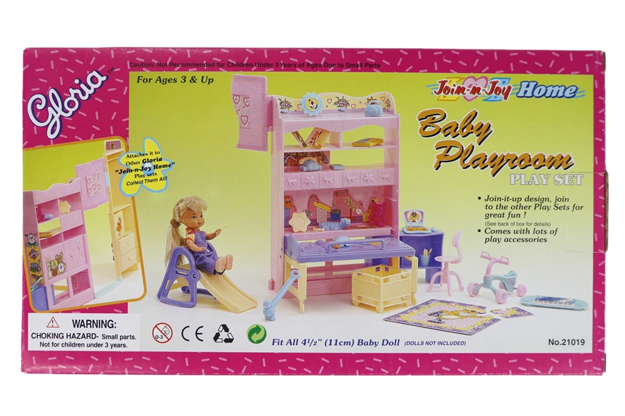 Детская игровая комната, игровой набор для куклы Барби, мебель с коробкой для хранения игрушек, коврик для ходунков, много аксессуаров, подарок на день рождения, забавная игрушка