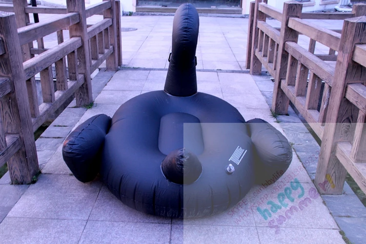 Гигантский надувной Черный лебедь водный плавательный бассейн поплавок 190 см