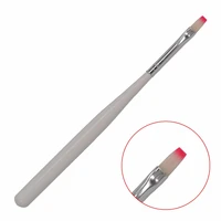 1 pc professional manicure brush white wood handle builder uv gel drawing painting brush pen for manicure 03