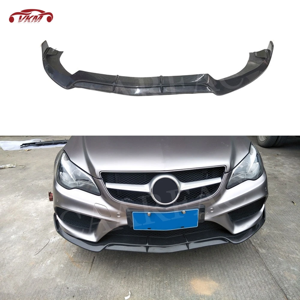 Передний спойлер из углеродного волокна для Mercedes Benz W207 C207 Coupe E200 E260 E300 2 двери 2014 2015