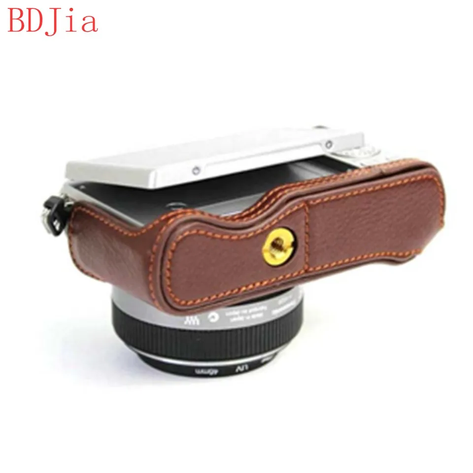 Натуральная Воловья кожа корпуса для половины камеры база Panasonic GF10 GF9 GF8 GF7 с