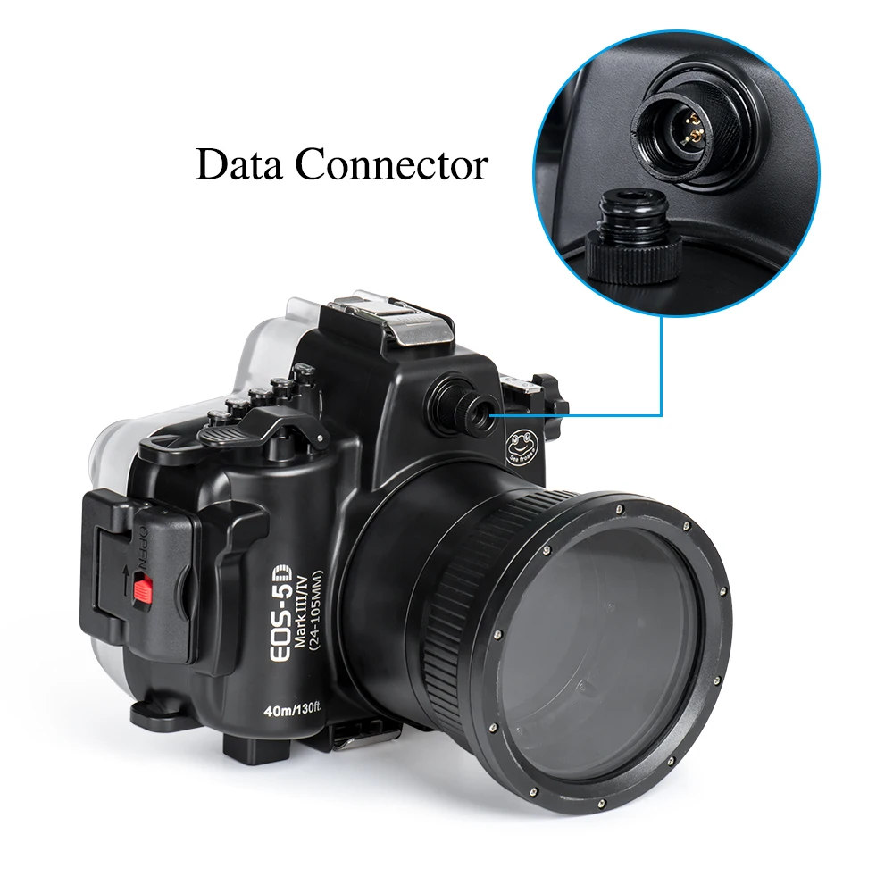 Водонепроницаемый корпус для подводной камеры Canon 5D Mark III IV DSLR 40 м 130 футов