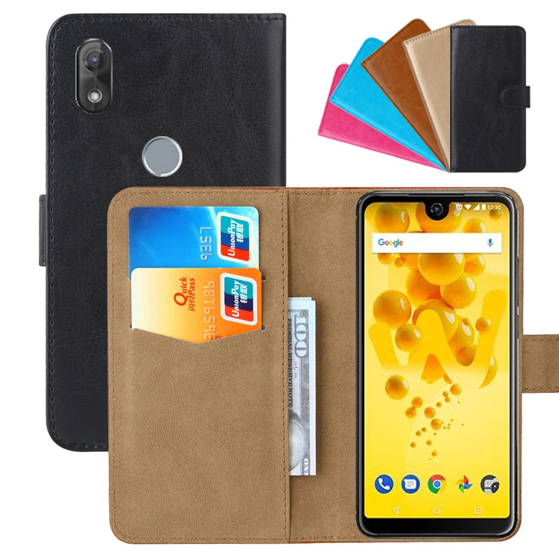 

Luxury Wallet Case For Wiko View2 View 2 PU Leather Retro Flip Cover Magnetic Fashion Cases Strap
