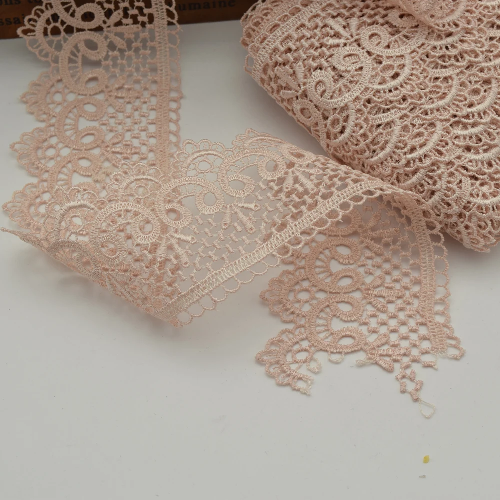 14 ярдов пастельный розовый цвет искусственное шитье для рукоделия 6 см|lace trim|venise