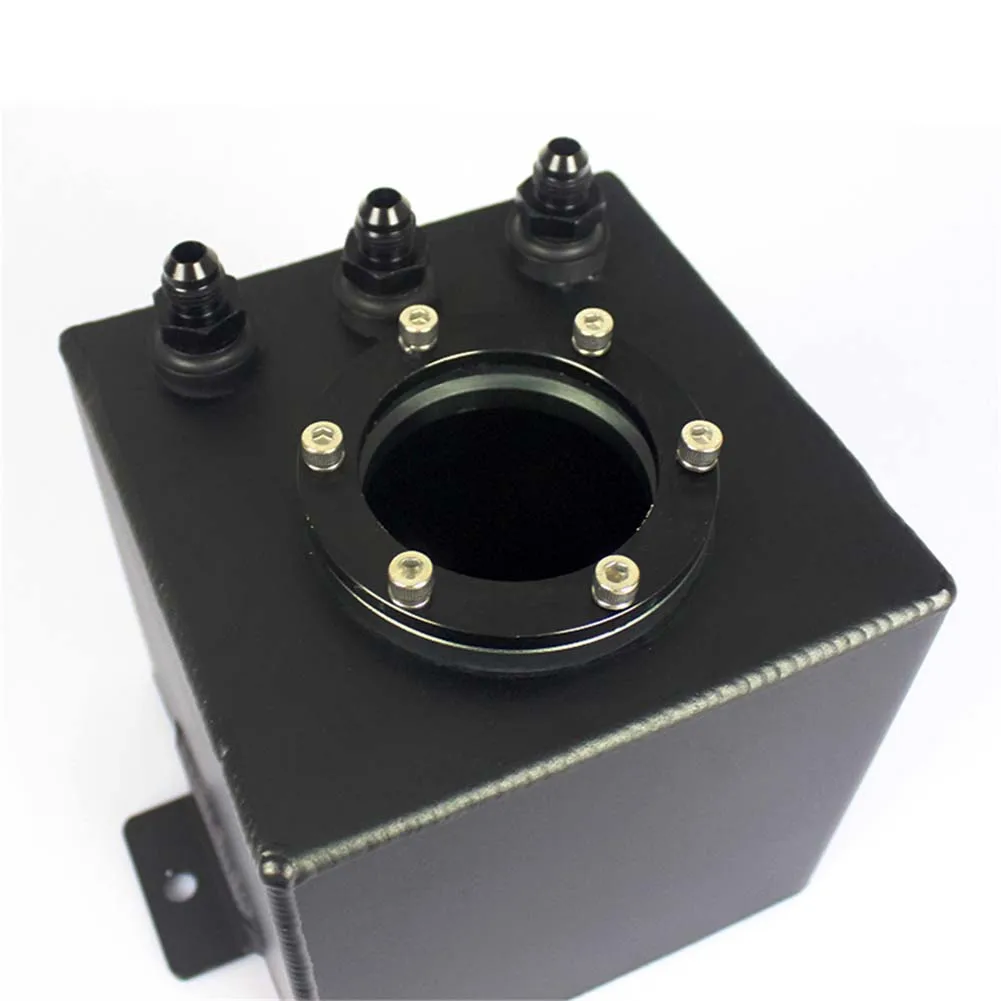 

Car Fuel Surge Tank 2L Billet Aluminum Fuel Box An6 Surge Box with An6 Fittings High Quality Fuel Surge Tank