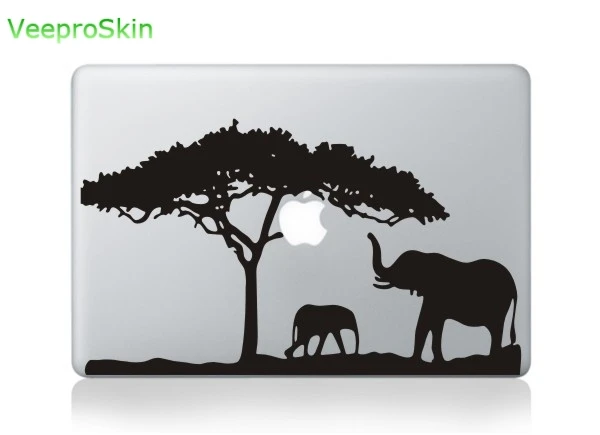 Наклейка для ноутбука Macbook Decal Pro Air retina 1" 13" 1" 11,6 12,5 13,3 15,4 дюймов - Цвет: MB black-Part E (9)