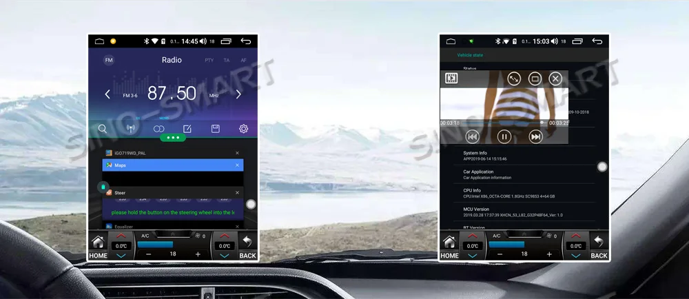Sinosmart Andriod 8,1 Tesla стиль HD экран автомобильный gps Мультимедиа Радио навигационный плеер для Nissan X-trail T31 MX6 2007