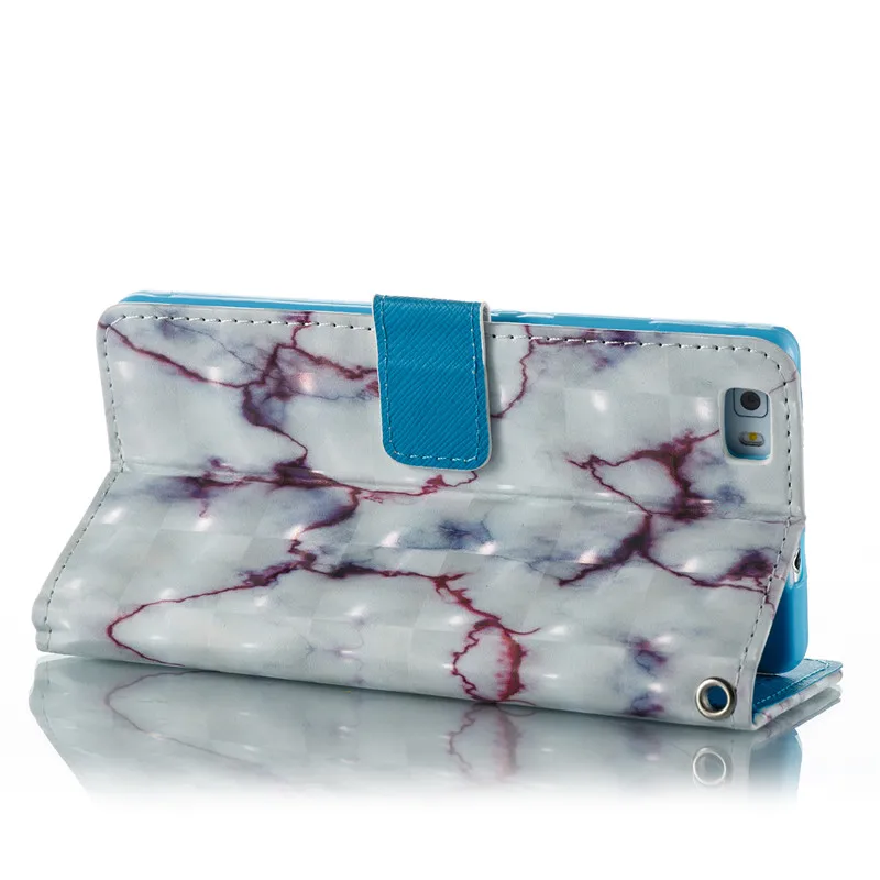3D мраморный камень изображение Флип Бумажник Кожа с держателем карты Оболочка