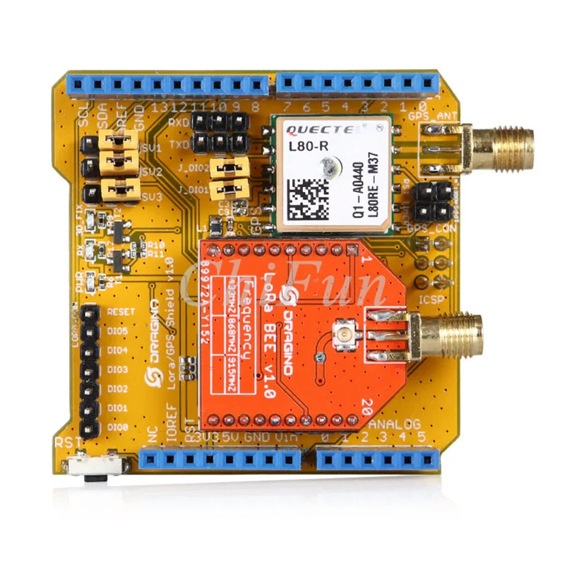 Lora/gps щит можно выбрать 433-868-915MHZ частоты