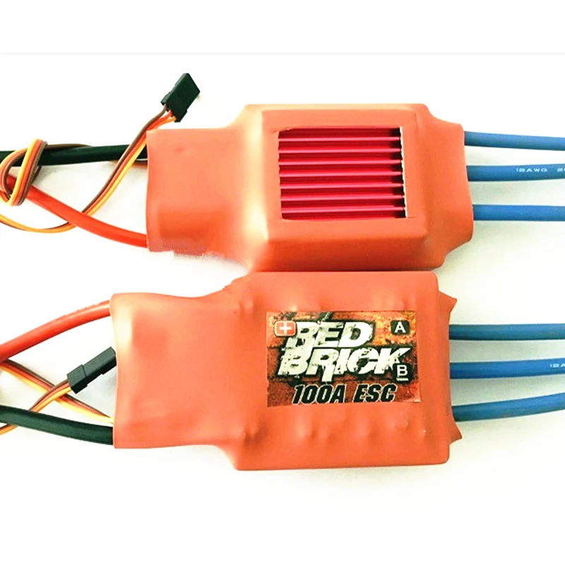Красный кирпич FPV Мультикоптер HV 100A бесщеточный ESC электронный регулятор