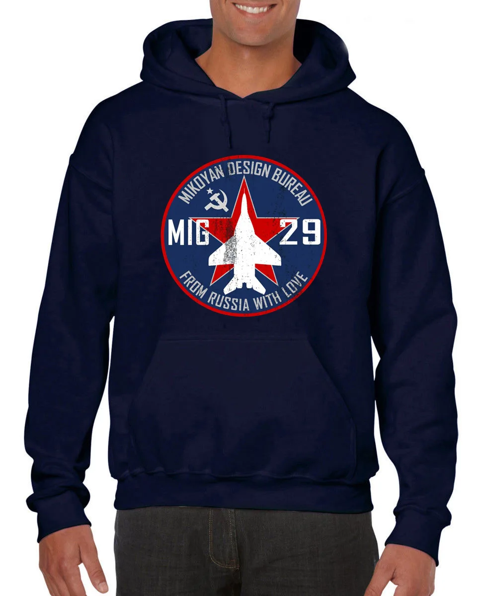 2019 New Brand Cheap Sale Air Force Fighter Jet Mig 29 Graphic Hoodies Sweatshirt