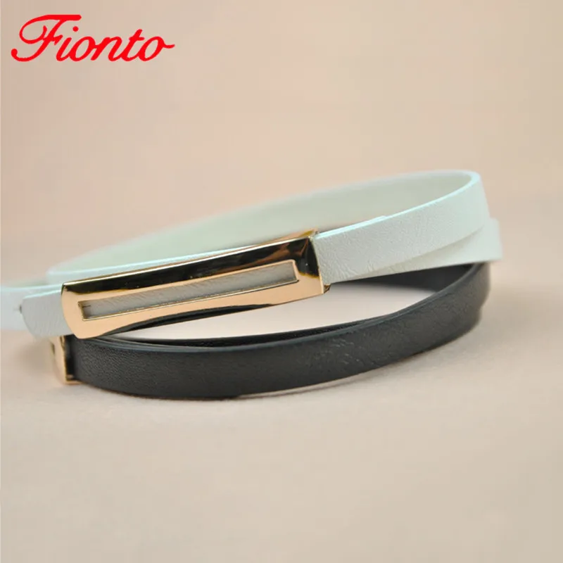 Женский черный белый кожаный ремень корейский модный декоративный тонкий на