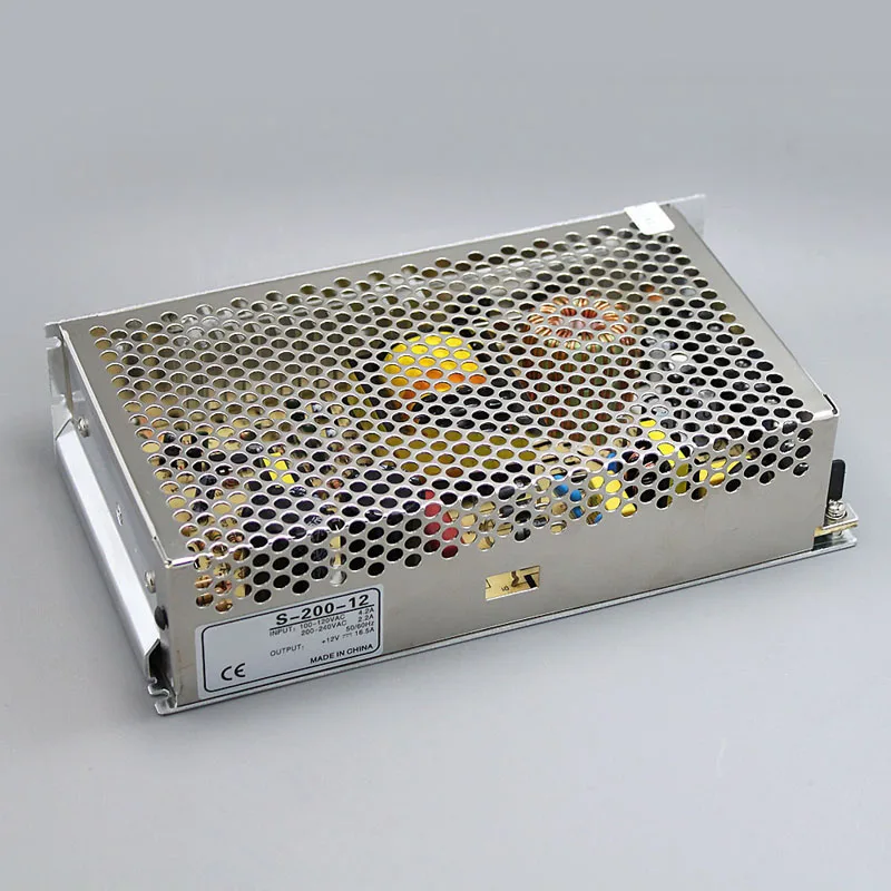 Universal15V13.3A 200 Вт Регулируемый импульсный источник питания Transformer100 240V переменного
