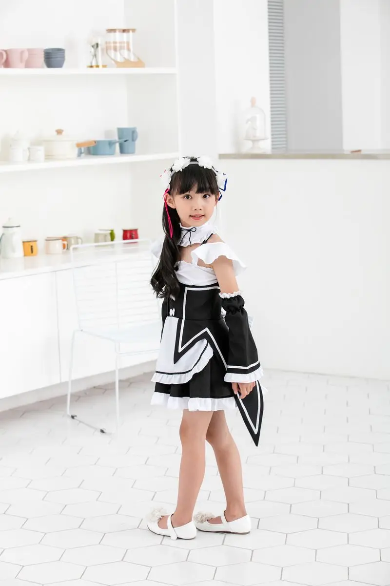 Re: zero Ram Rem косплей платье костюмы парики горничной костюм на Хэллоуин Re жизнь в другом мире от Zero
