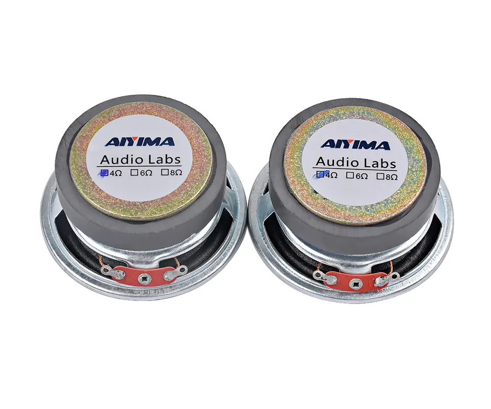Aiyima 2 шт Полнодиапазонный динамик s 57 мм 4Ohm 3 Вт аудио Портативное кольцо из вспененного материала для динамика Edge DIY Громкий динамик для 2,1 спутниковая коробка