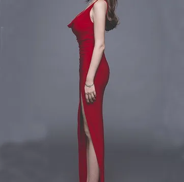Женские красные вечерние сексуальные Клубные платья летнее женское облегающее