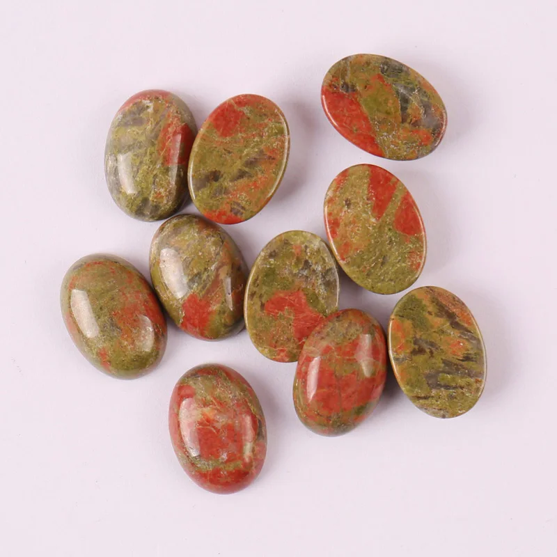 18x13 мм Unakite Epidote овальный кабошон ювелирные изделия для женщин Подарочный бисер (10