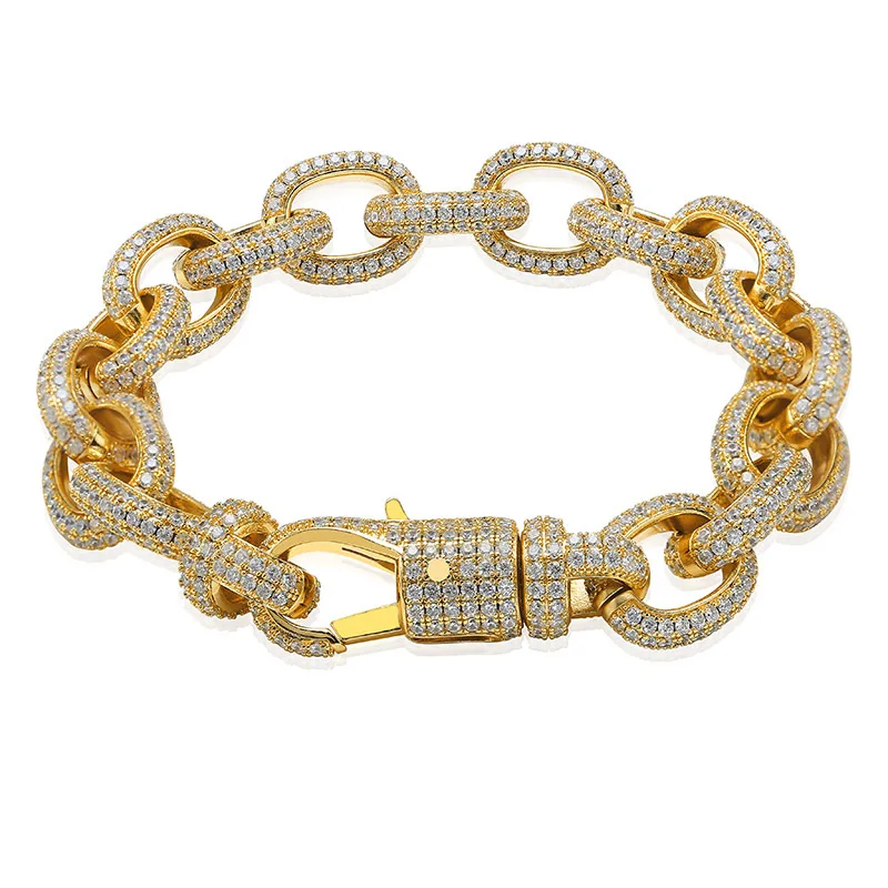 ARMNVNV хип хоп/панк мужские браслеты Iced Out кубический циркон Майами Снаряженная