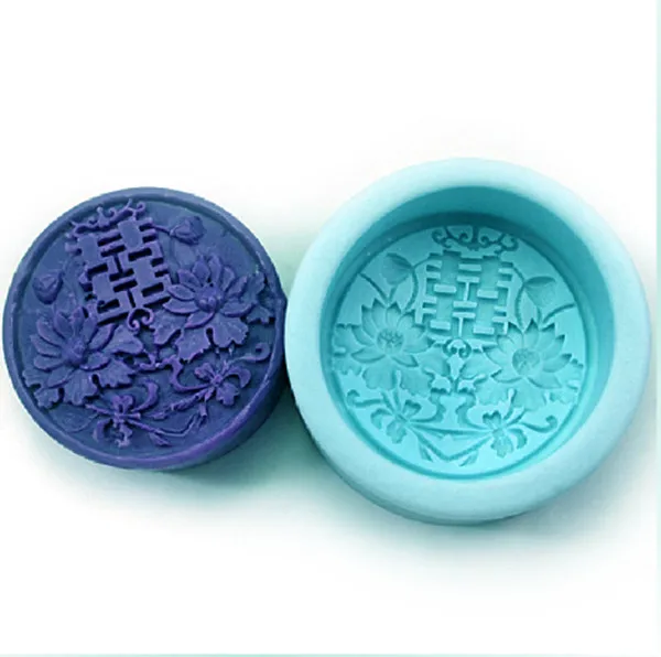 Бесплатная доставка китайский свадебный стиль прессформа для мыла силиконовая