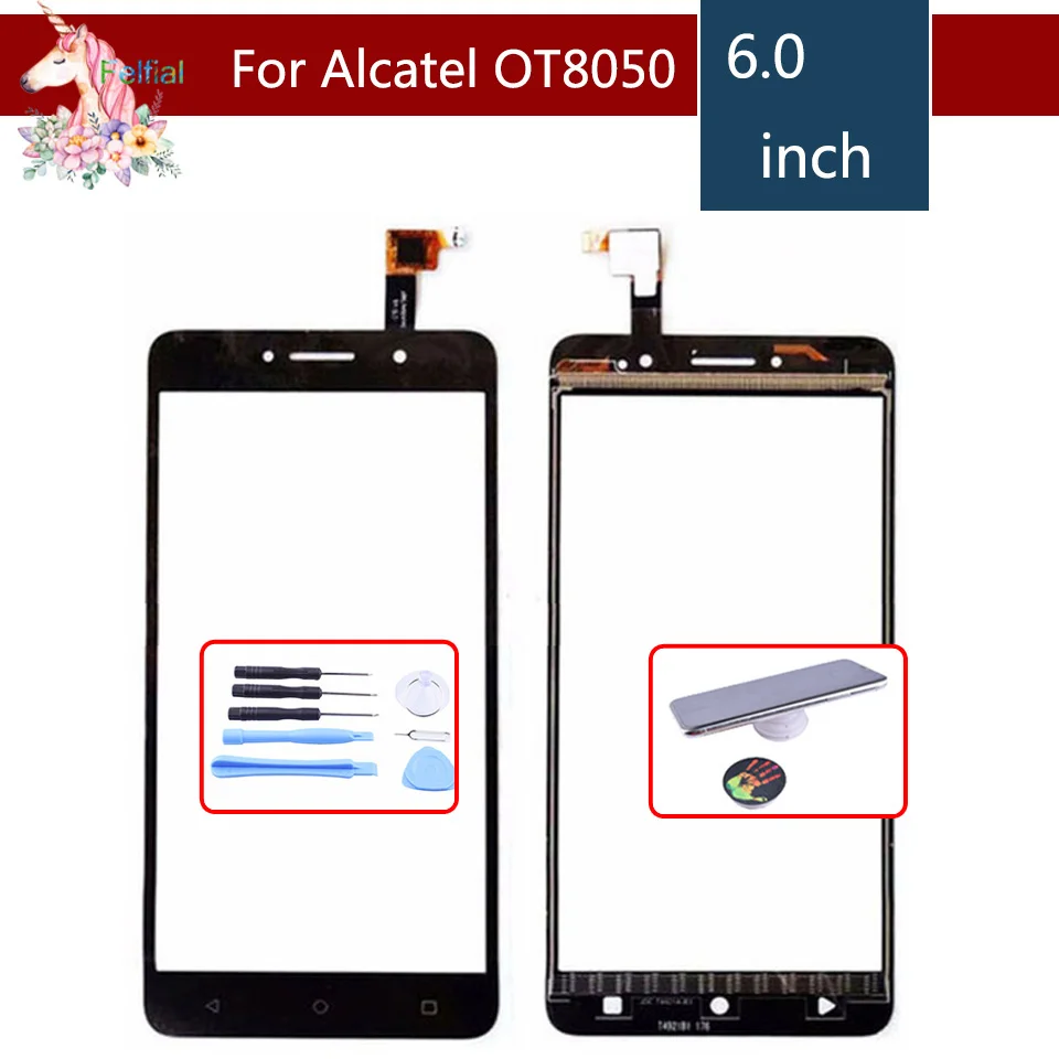 Для Alcatel One Touch Pixi 4 OT 8050D OT8050 8050 сенсорный экран дигитайзер Датчик внешнее стекло
