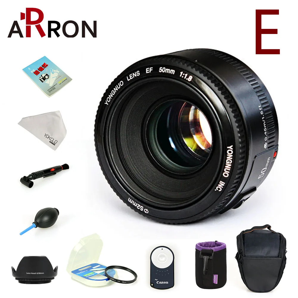 YONGNUO YN50mm f1.8 YN EF 50 мм f/1 8 AF объектив YN50 апертура Автофокус для Canon EOS 60D 70D 700D DSLR