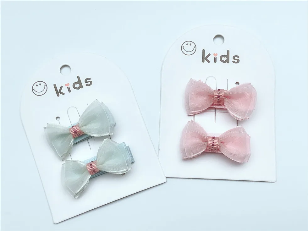 10 пар заколки для волос с бантом из марли