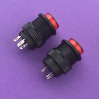 2pcs yt116y 16mm red light offon plastic push button switch ac 250v 3a high quality on sale