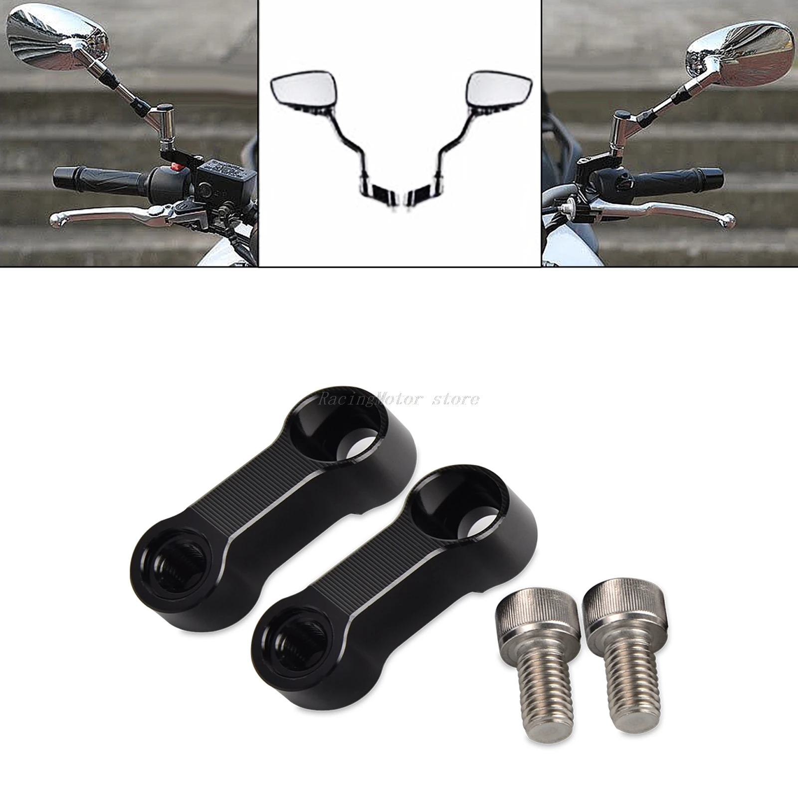 Адаптер удлинителя зеркала мотоцикла M10xP1.5 для BMW R1200GS F800GS Adventure F650GS F700GS R Nine T S1000R