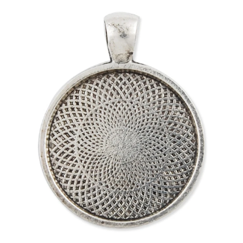 Основа для кабошона с камеей винтажная под старину серебро сплав металла 25