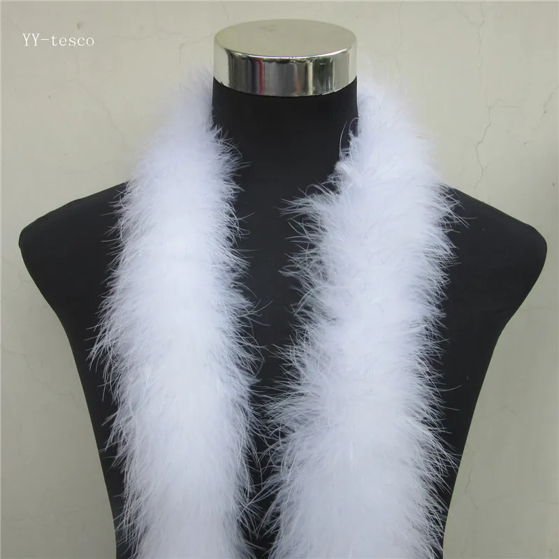 Boa de plumas esponjosas de 50g y 10 metros de largo, boa de plumas de pavo rojo te&ntilde;ido de gran calidad para fiesta/disfraces de Carnaval/chal de boa de fiesta, nuevo-3