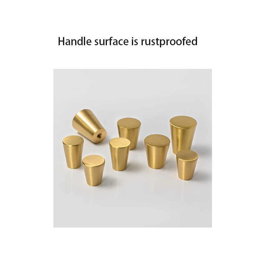 Чистая латунь дверные ручки с винтовым зажимом шкаф выдвижными ящиками Ручки